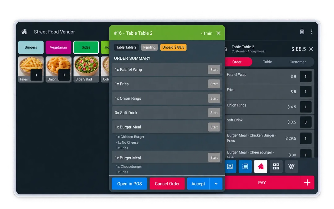 Order Management: From Counter to Kitchen
